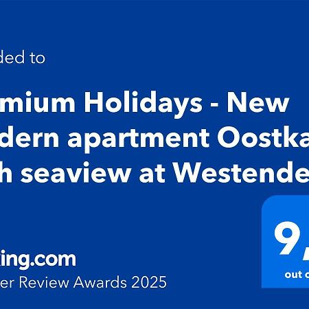 Premium Holidays - New Modern Apartment Oostkant With Seaview At Westende Middelkerke Kültér fotó